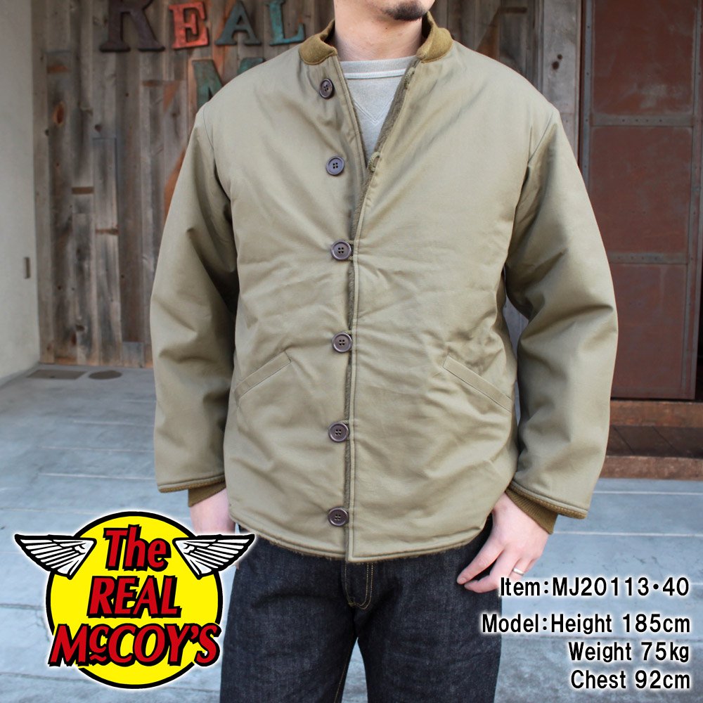 The REAL McCOY'S MJ20113 JACKET, FIELD, PILE, O.D.