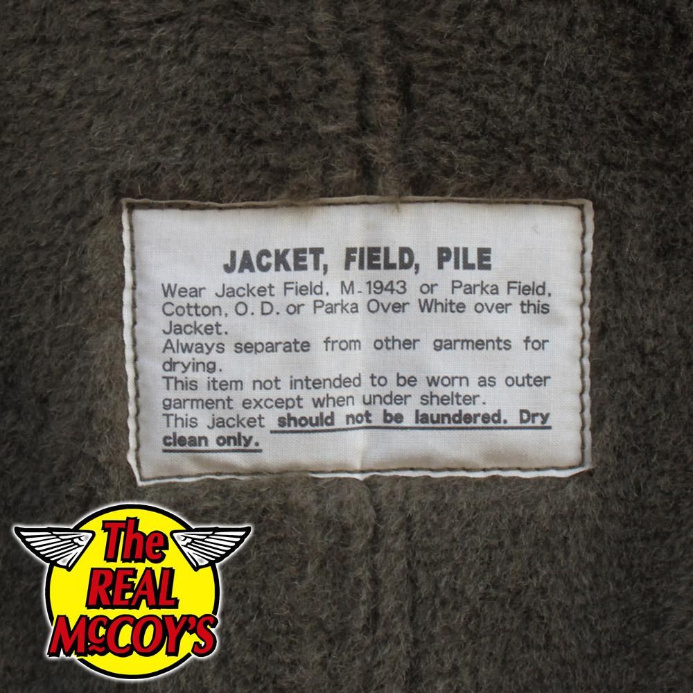 The REAL McCOY'S MJ20113 JACKET, FIELD, PILE, O.D.