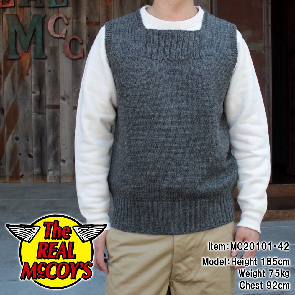 The REAL McCOY'S MC20101 SWEATER, SLEEVELESS