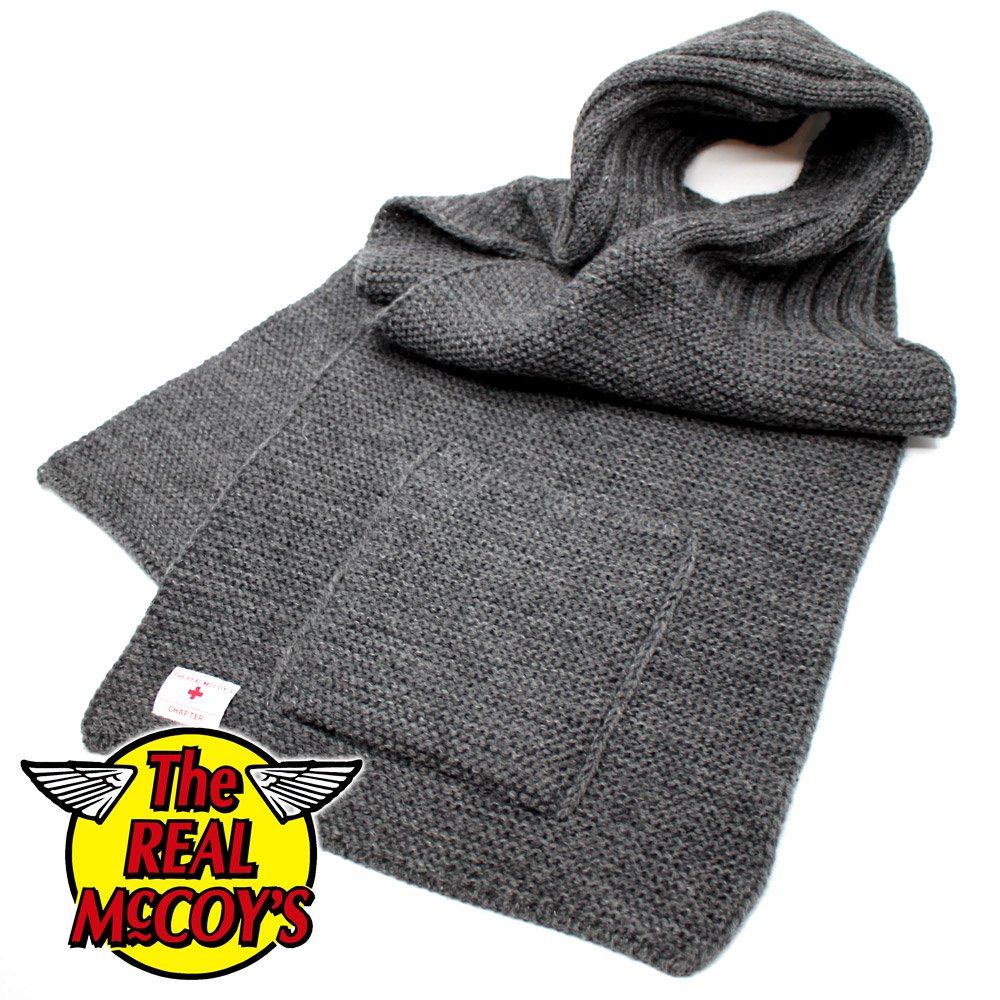 The REAL McCOY'S MA20102 WOOL, RIBBED MUFFLER