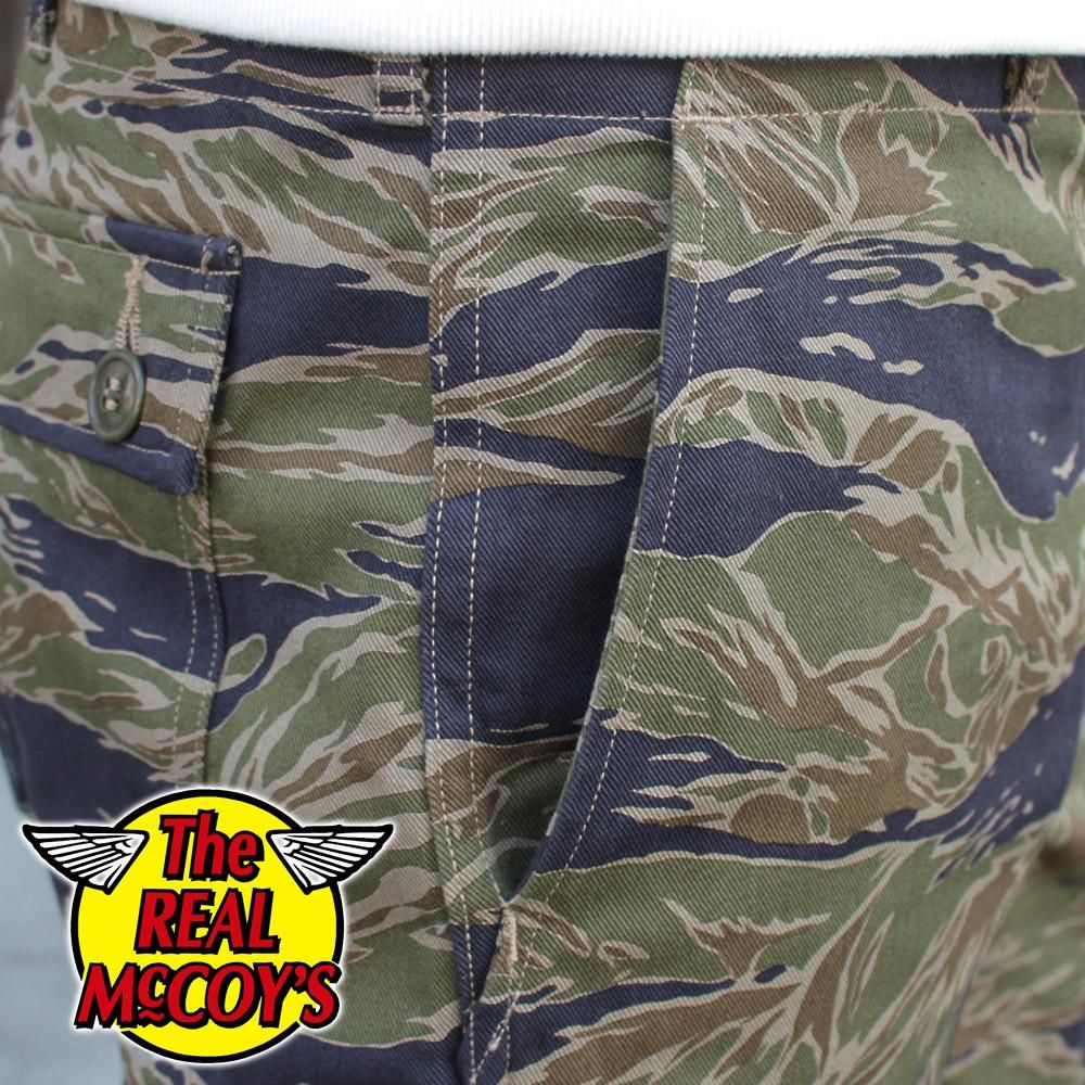 The REAL McCOY'S MP21003 TIGER CAMOUFLAGE SHORTS / TADPOLE