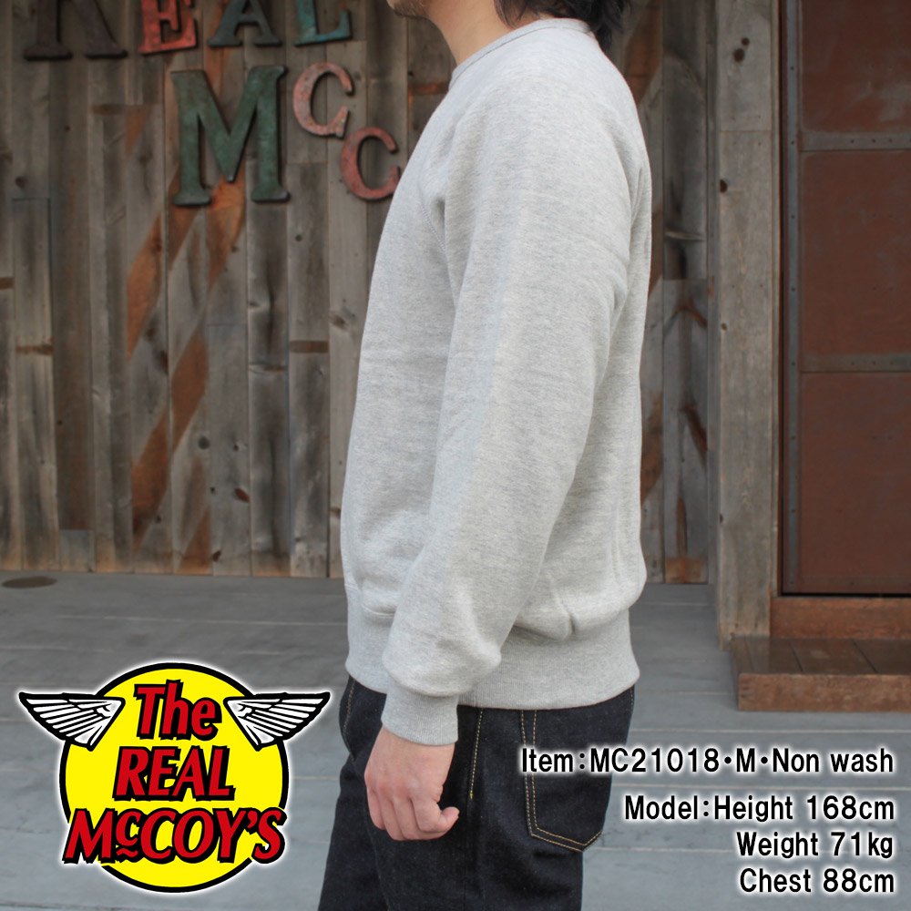 JOE McCOY MC21018 9OZ. LOOPWHEEL RAGLAN SLEEVE SWEATSHIRT