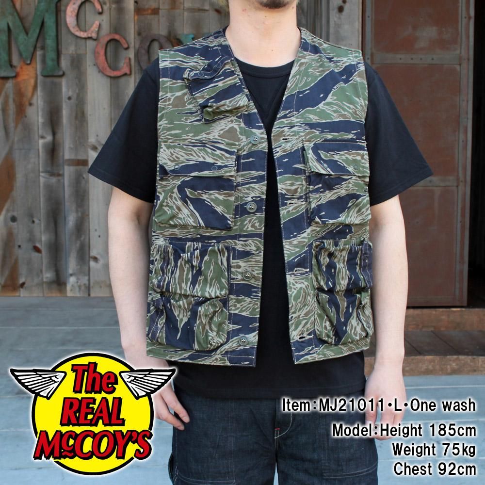 The REAL McCOY'S MJ21011 TIGER CAMOUFLAGE VEST / TADPOLE