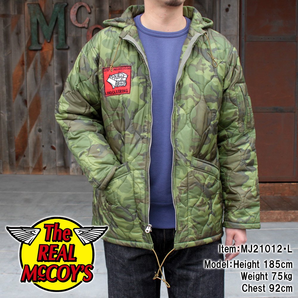 The REAL McCOY'S MJ21012 LINER, CAMOUFLAGE PONCHO PARKA