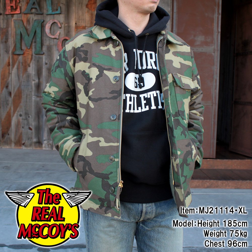 The REAL McCOY'S MJ21114 A-2 DECK JACKET / WOODLAND CAMOUFLAGE