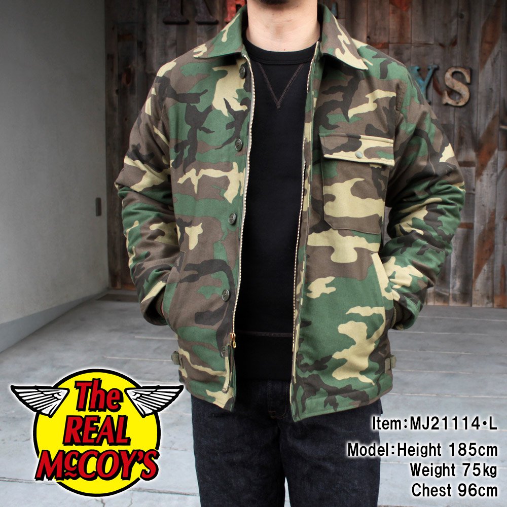 The REAL McCOY'S MJ A DECK JACKET / WOODLAND CAMOUFLAGE