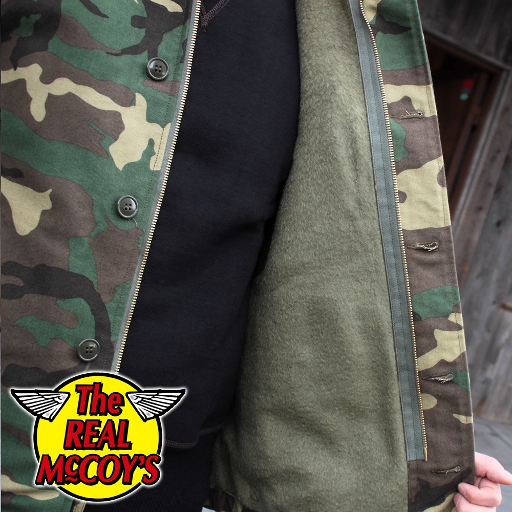 The REAL McCOY'S MJ21114 A-2 DECK JACKET / WOODLAND CAMOUFLAGE