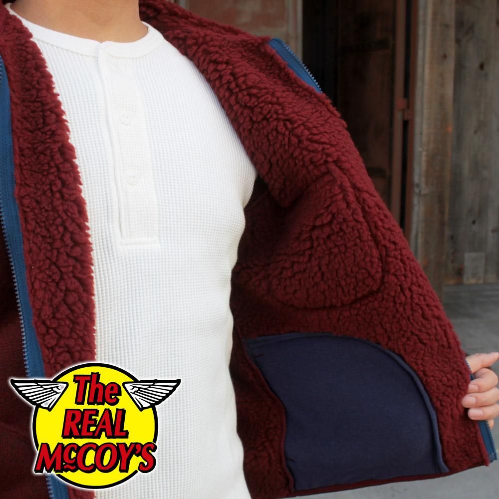 JOE McCOY MJ21120 OUTDOOR ACRYLIC PILE CARDIGAN JOE McCOY MJ21120 OUTDOOR ACRYLIC PILE CARDIGAN