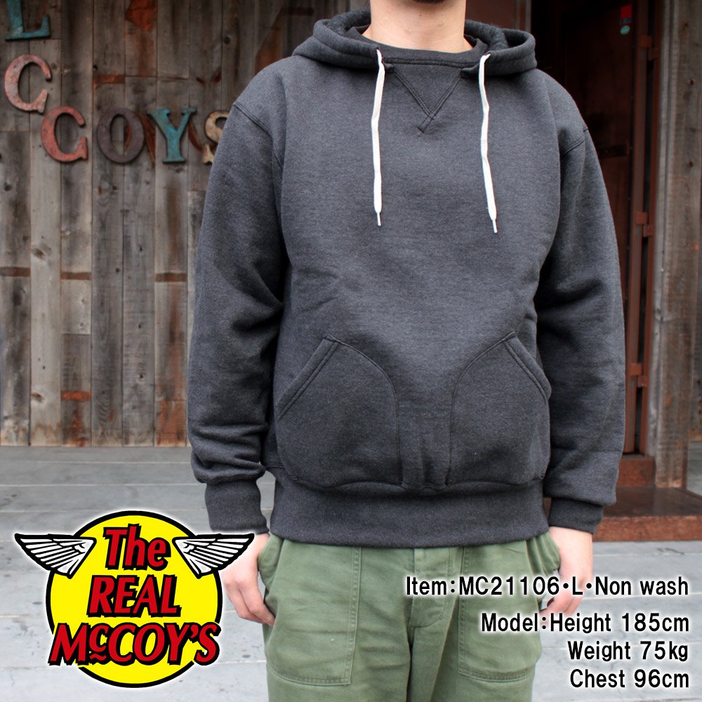 JOE McCOY MC21106 13 OZ. WOOL LOOPWHEEL HOODED SWEATSHIRT