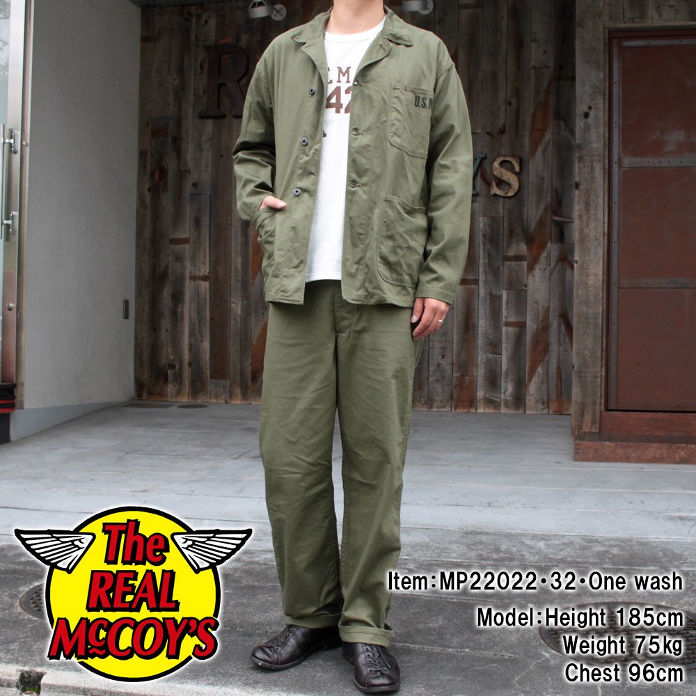The REAL McCOY'S MP22022 TROUSERS, UTILITY N-3 (MODEL 220) / STENCIL