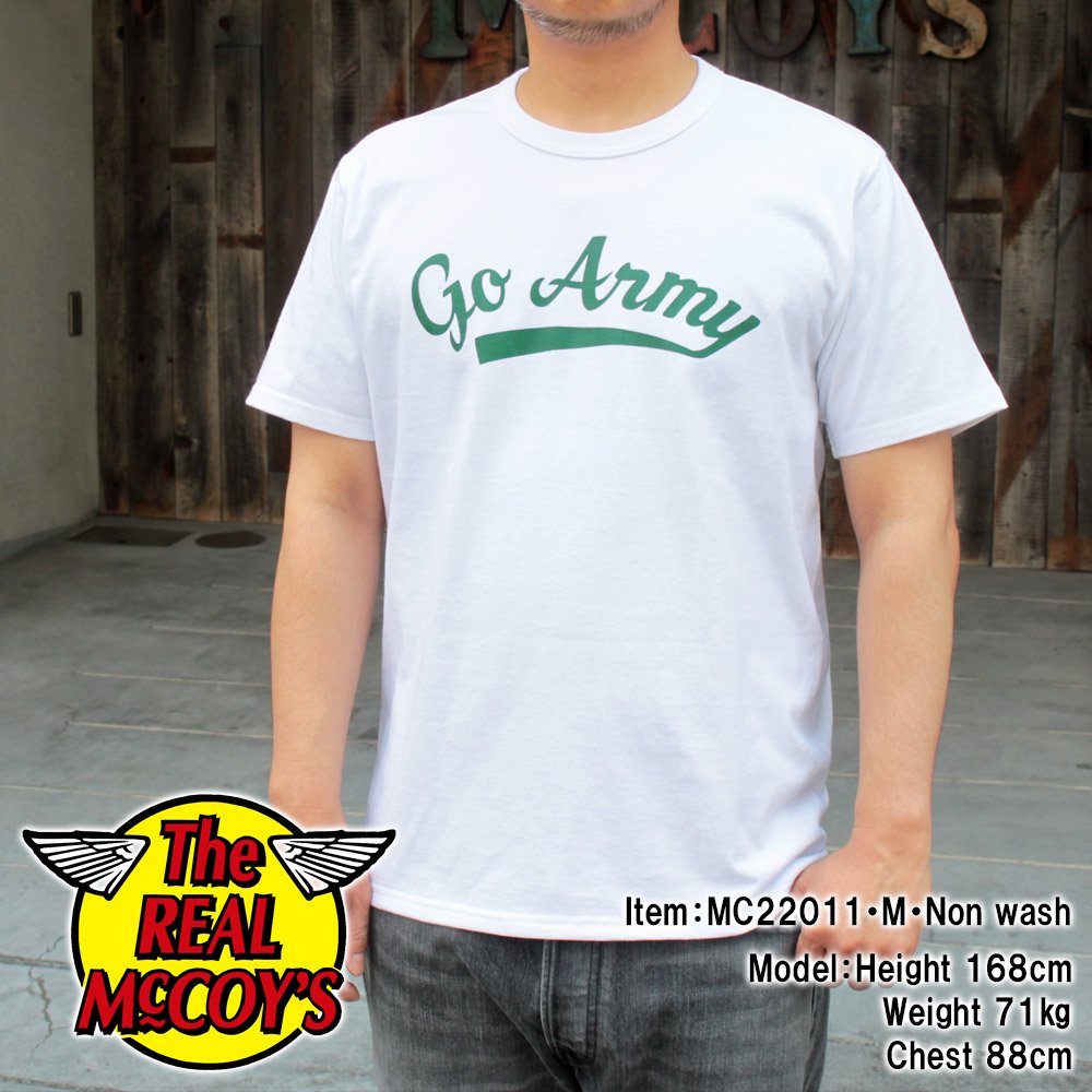 The REAL McCOY'S MC22011 MILITARY TEE / GO ARMY