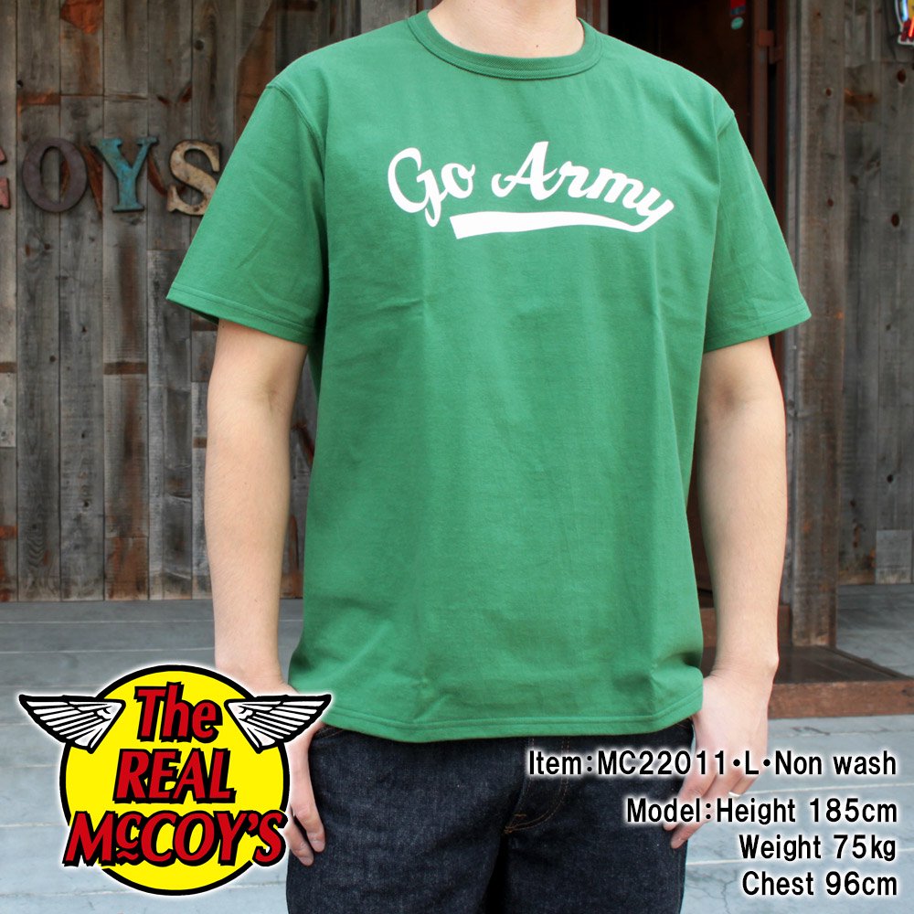 The REAL McCOY'S MC22011 MILITARY TEE / GO ARMY