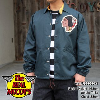 JOE McCOY MJ22020 NYLON COACH JACKET / INDIAN