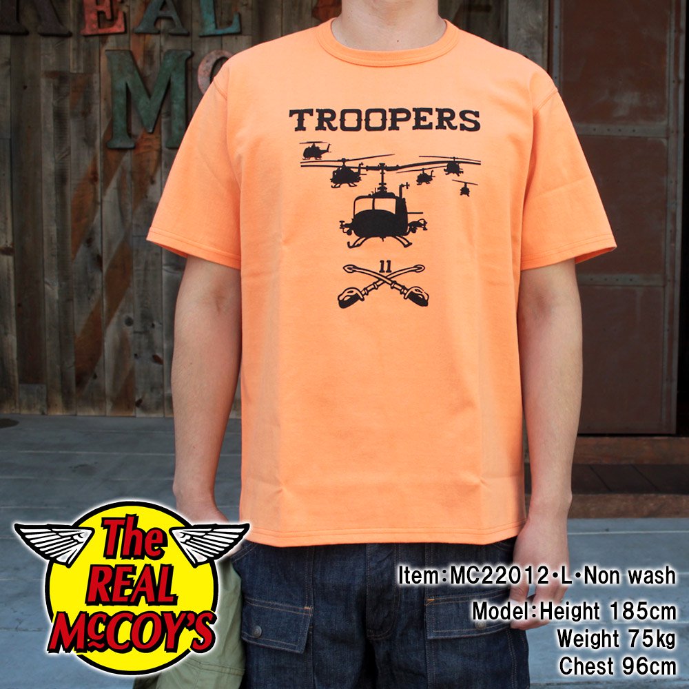 The REAL McCOY'S MC22012 MILITARY TEE / TROOPERS