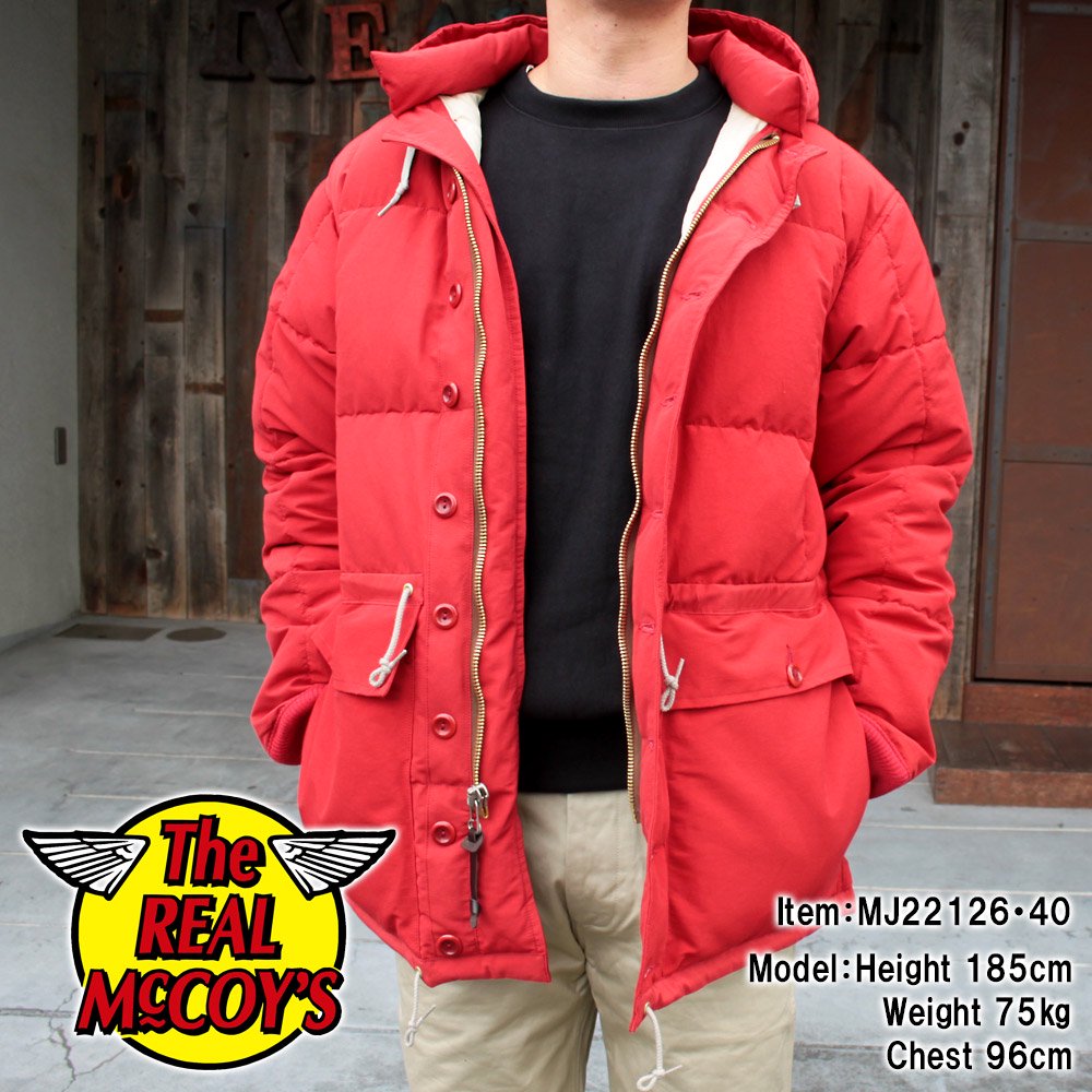 COTTON/NYLON HOODED DOWN JACKET