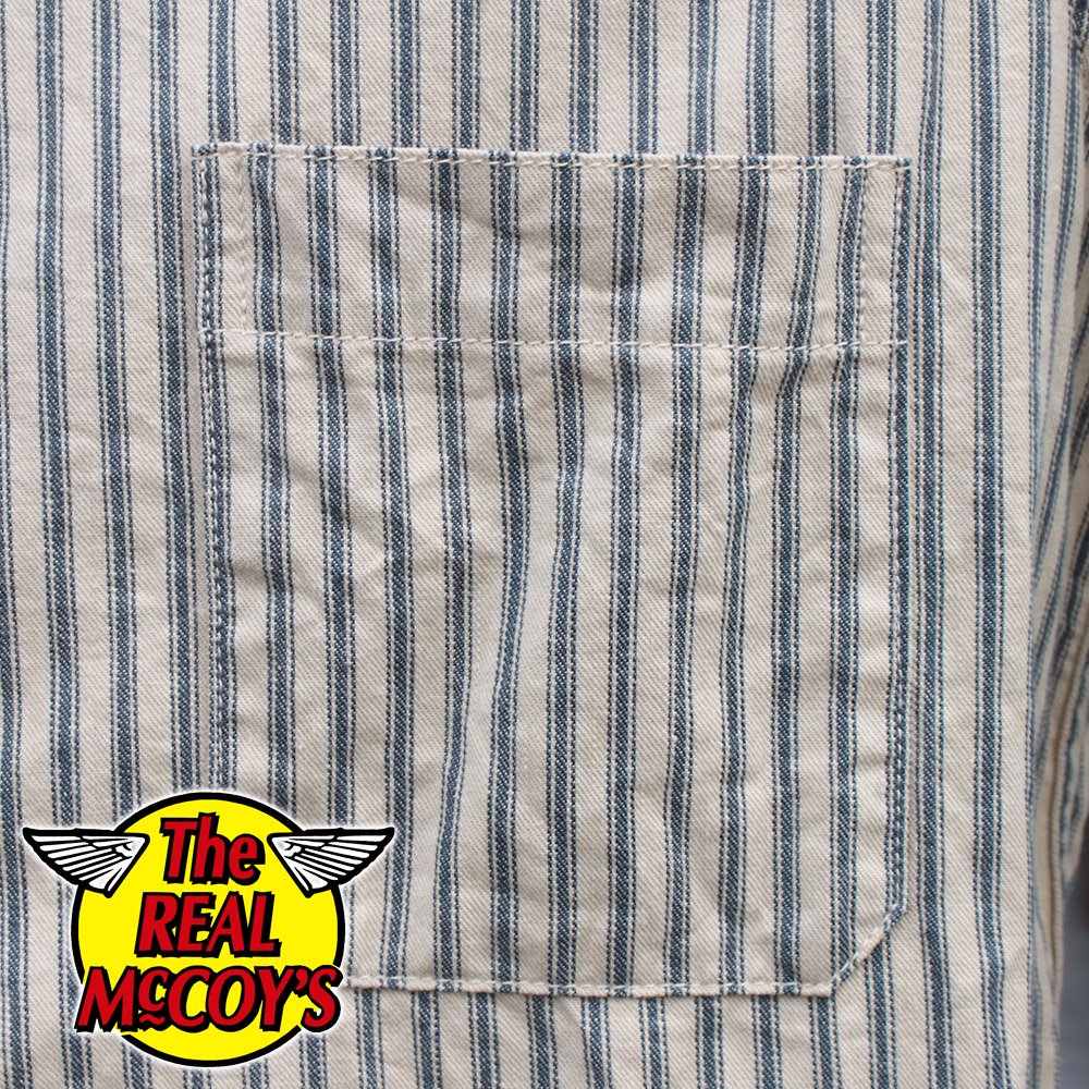 TICKING STRIPE PAJAMA SHIRT