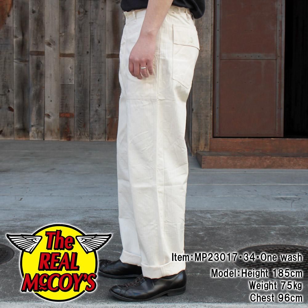 UTILITY TROUSERS / WHITE HBT