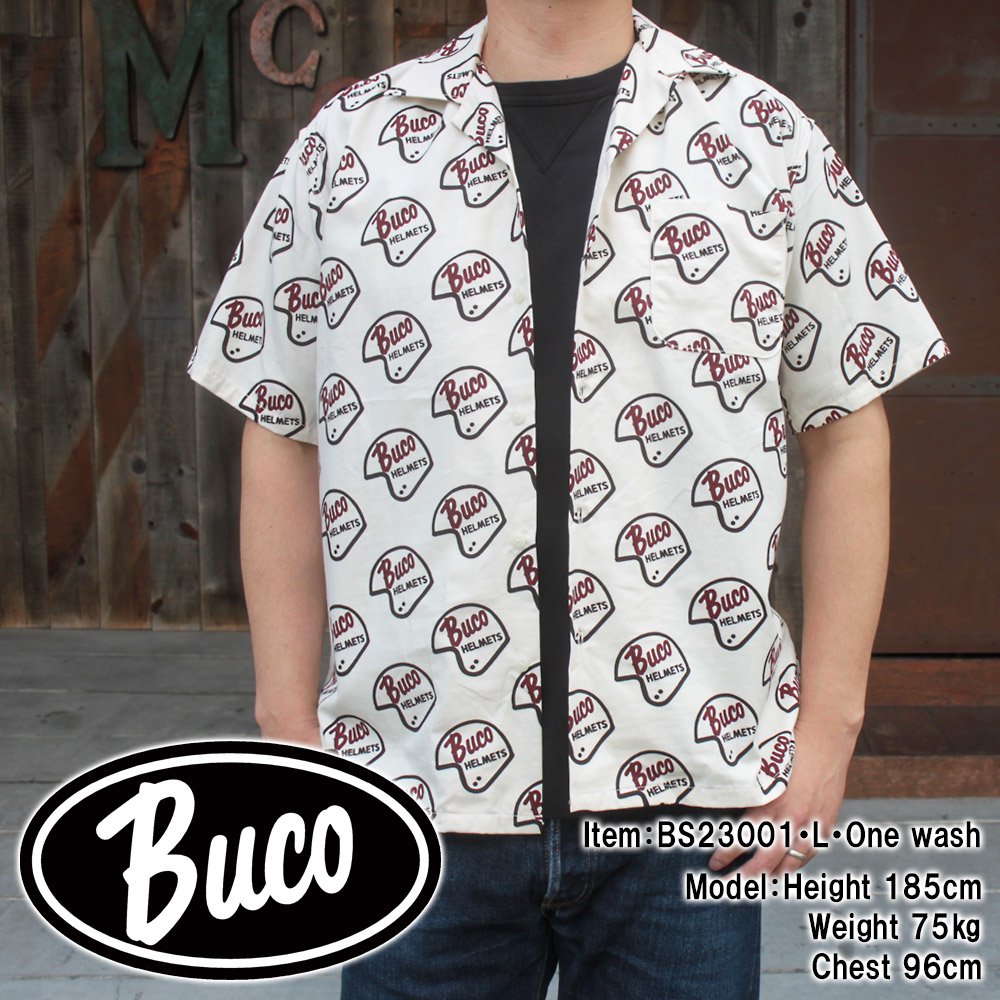 BUCO OPEN-COLLAR SHIRT / LOGO