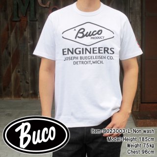 BUCO TEE / ENGINEER プリントTシャツ バイカー 半袖Tシャツ
