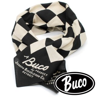 <img class='new_mark_img1' src='https://img.shop-pro.jp/img/new/icons15.gif' style='border:none;display:inline;margin:0px;padding:0px;width:auto;' />BUCO RIDER'S SCARF / CHECKERED ライダーススカーフ チェッカー 大判バンダナスカーフ