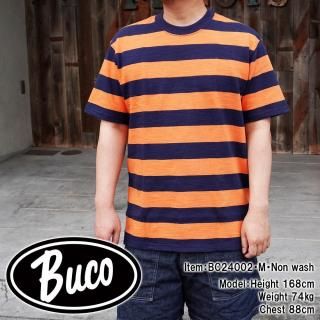 <img class='new_mark_img1' src='https://img.shop-pro.jp/img/new/icons15.gif' style='border:none;display:inline;margin:0px;padding:0px;width:auto;' />ɲ BUCO STRIPE TEE S/S ȾµT ܡT Х Х ⡼