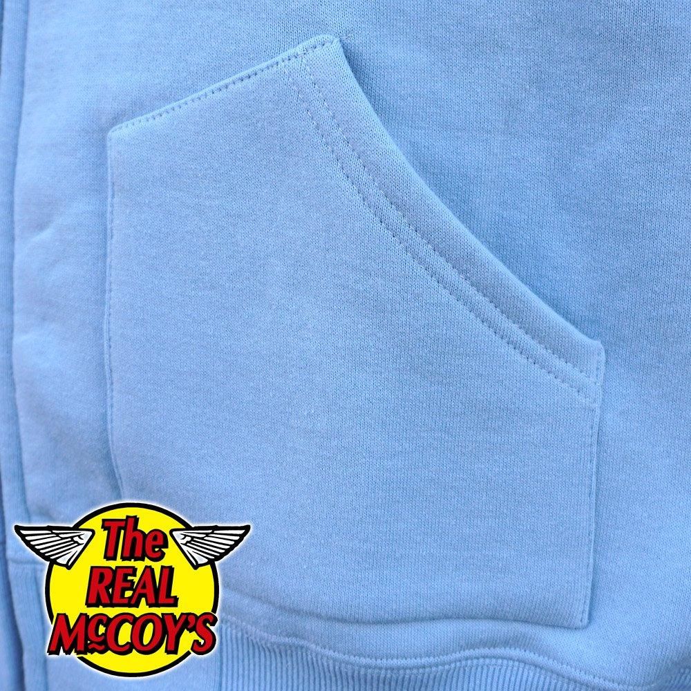 PRINTED SNOW PATTERN F/Z SWEATSHIRT