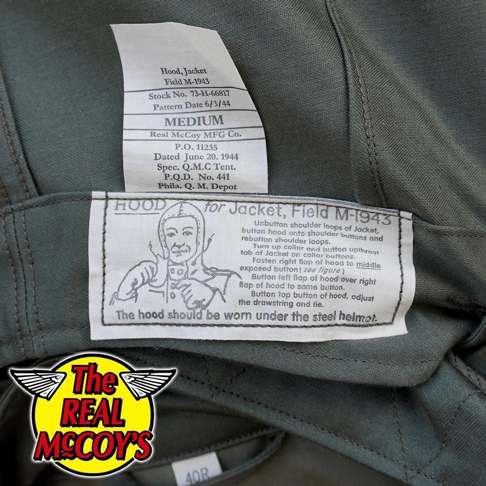 JACKETS, FIELD, M-1943 / 370-E ASSEMBLY LABEL ミリタリージャケット