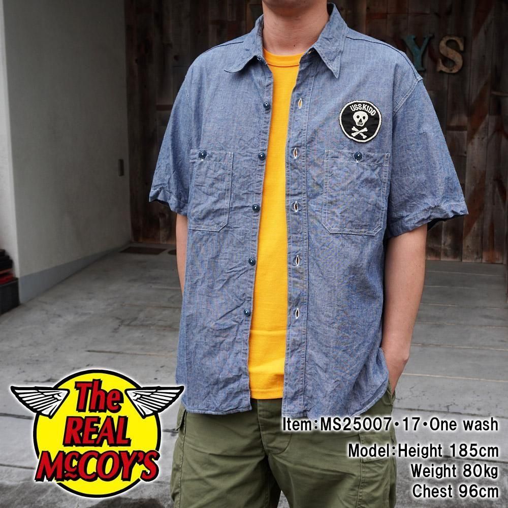 U.S. NAVY CHAMBRAY SHIRT S/S / USS KIDD