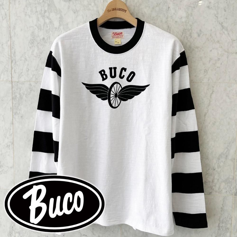 ランキングや新製品 BUCO STRIPED SLEEVE TEE / FLYING WHEEL バイクウェア・装備