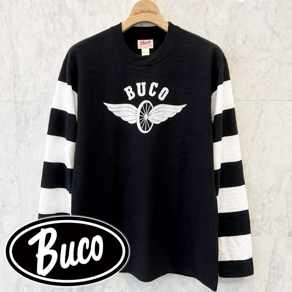 BUCO STRIPED SLEEVE TEE / FLYING WHEEL
