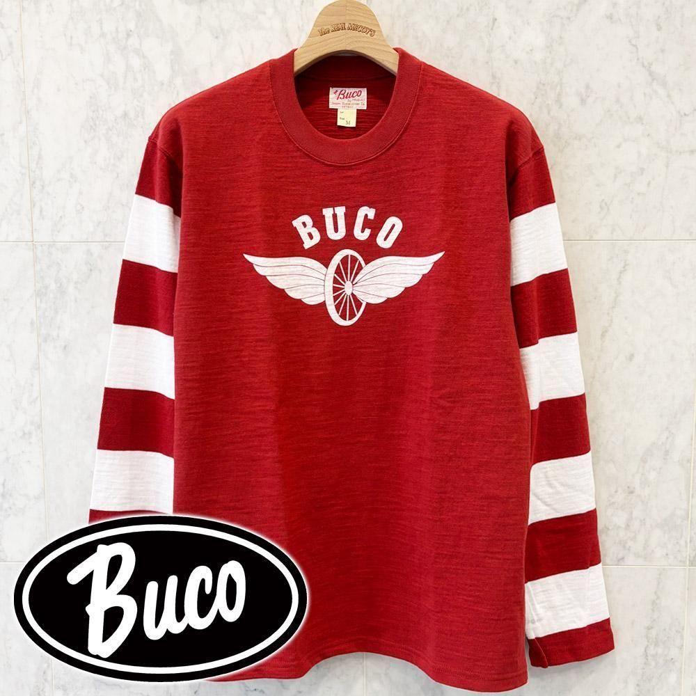 最適な価格 SLEEVE STRIPED BUCO TEE WHEEL FLYING / バイクウェア・装備