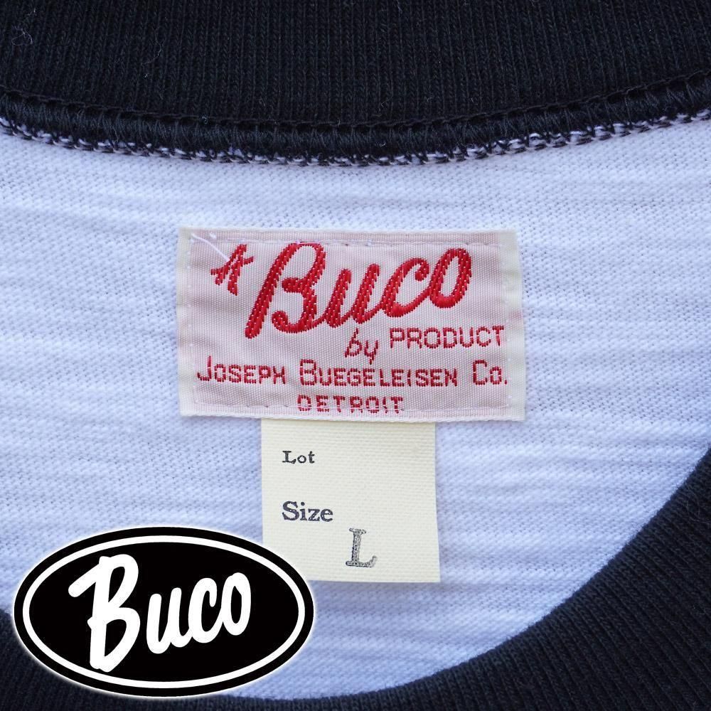 BUCO STRIPED SLEEVE TEE / FLYING WHEEL