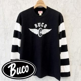 <img class='new_mark_img1' src='https://img.shop-pro.jp/img/new/icons15.gif' style='border:none;display:inline;margin:0px;padding:0px;width:auto;' />BUCO STRIPED SLEEVE TEE / FLYING WHEEL ȥ饤ץ꡼֥T ե饤󥰥ۥ Х Х ⡼