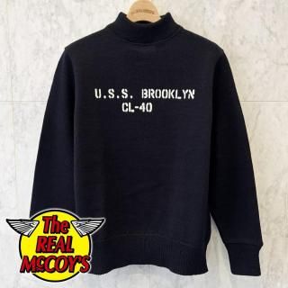 <img class='new_mark_img1' src='https://img.shop-pro.jp/img/new/icons15.gif' style='border:none;display:inline;margin:0px;padding:0px;width:auto;' />U.S.N. BLUE WOOL JERSEY / U.S.S. BROOKLYN �����른�㡼���� ��å��ͥå��������� ����