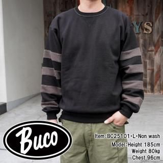 <img class='new_mark_img1' src='https://img.shop-pro.jp/img/new/icons15.gif' style='border:none;display:inline;margin:0px;padding:0px;width:auto;' />BUCO STRIPED-SLEEVE SWEATSHIRT ȥ饤ץ꡼֥åȥ ܡ ȥ졼ʡ Х Х ⡼