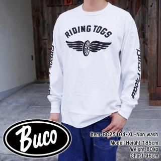 <img class='new_mark_img1' src='https://img.shop-pro.jp/img/new/icons15.gif' style='border:none;display:inline;margin:0px;padding:0px;width:auto;' />BUCO L/S TEE / RIDING TOGS  ĹµT Хͥå ե饤󥰥ۥ T Х Х ⡼