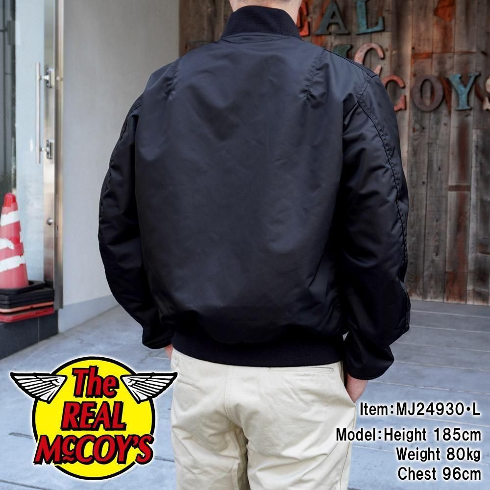 リアルマッコイズ MA-1 フライトジャケット Mサイズ 実名復刻 TYPE MA-1 REAL McCOY MFG. CO. / BLACK