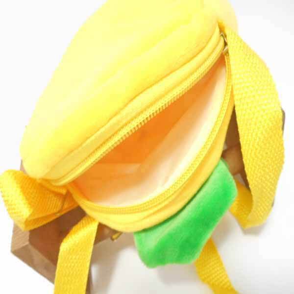 パイナップルグッズ・雑貨　ミニフルーツショルダーバッグ（１チャック型）　可愛いパイナップルタイプ