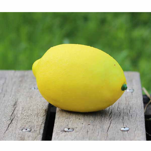 レモングッズ・置物　本物そっくりなインテリアフルーツ　レモン