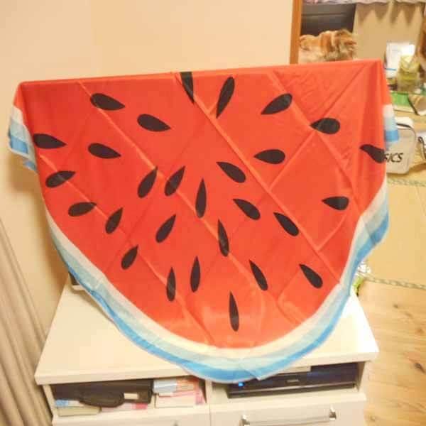 スイカ 西瓜 マルチカバー ソファーカバー ヴィンテージラグ