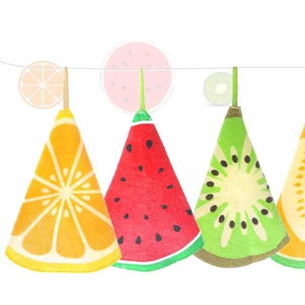 ミカングッズ・雑貨 壁掛けフルーツミニタオル ミカン柄