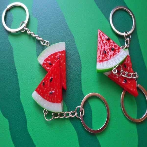 スイカグッズ アクセサリー 三角スイカのミニキーホルダー スイカグッズ アクセサリー 三角スイカのミニキーホルダー