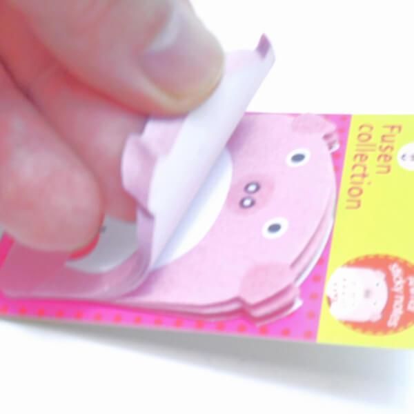 リンゴグッズ 文具 可愛いアニマル付箋メモ リンゴを持ったブタ リンゴグッズ 文具 可愛いアニマル付箋メモ リンゴを持ったブタ