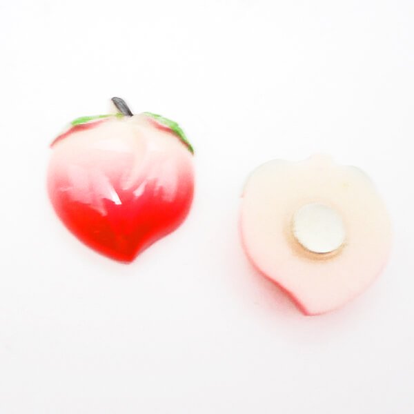 198円 お待たせ! Puchi Babie プチバビエ ラウンドミラーL 日本製 イチゴ モモ 桃 かわいい 赤