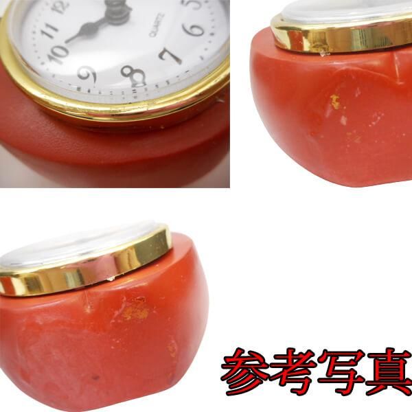 リンゴグッズ・雑貨 ミニ赤リンゴの置時計