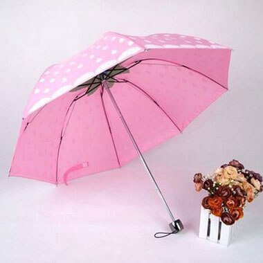 いちご柄　傘　ピンク