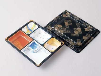 T-110-B本体・蓋金箔セット 仕出容器 3ケース(400入×3ｹｰｽ