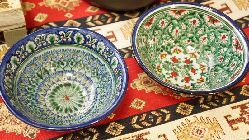 ウズベキスタン 食器入荷 - 中央アジアの雑貨・民芸品 シルクロード
