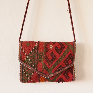 ウズベキスタン　絨毯のバッグ　大1