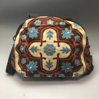 ウイグル　カザフ民族刺繍バッグ-08